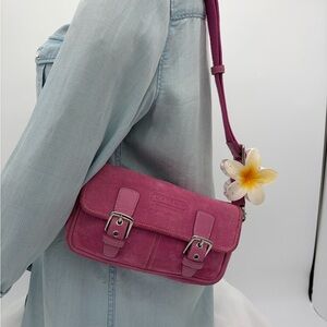 Coach Pink Suede Bag